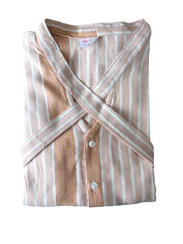 Image of MENMAII Women's [L-4XL] Full Open /Front Buttoned [a Kind of Adaptive Clothing] Multipurpose Nighty for Maternity /Pregnancy /Elderly /Patient /Feeding /Hospital Purpose Nighty Calf Length
