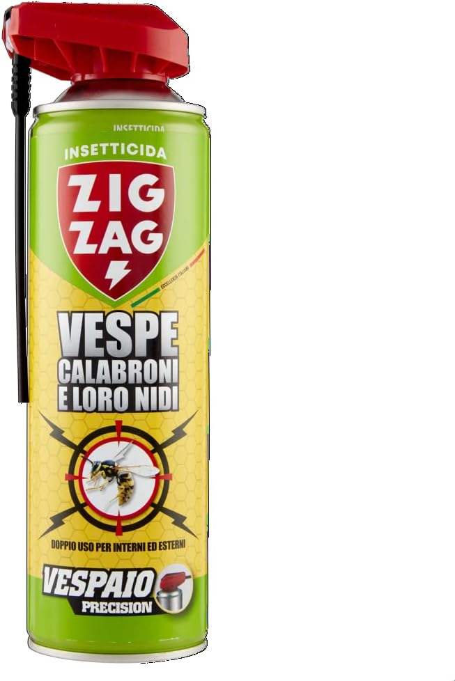 Zig Zag, Vespaio Precision, Insetticida Vespe spray ad azione immediata, con valvola a doppia erogazione, formato 400 ml - 2