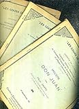  LES COURS DE SORBONNE - MOLIERE DON JUAN / EN 3 FASCICULES / FASCICULES 1 + 2 + 3 .