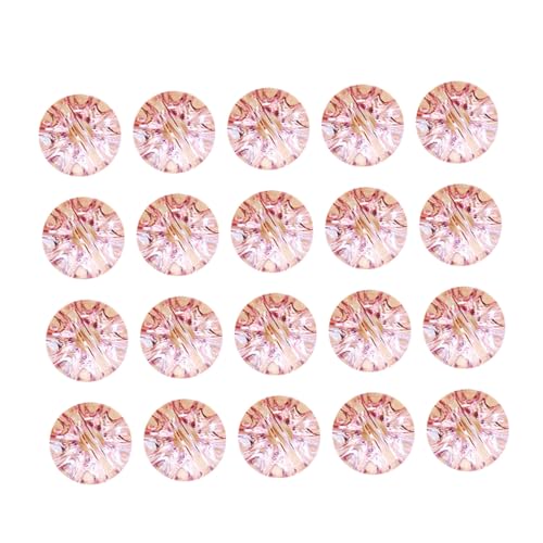 HIAKDOFT 50 Piezas Botones Transparentes de Cristal Rosa para Ropa Fijación para Chaquetas Suéteres Abrigos Accesorios de Costura para Hombre Mujer y Manualidades DIY