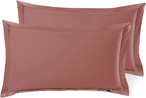 Miniatura 104 de Nestl Juego de 2 fundas de almohada suaves de microfibra de doble cepillado, fundas de almohada de cama prémium estilo hotel, con brida decorativa