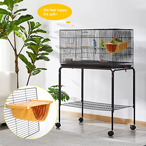 Bwogue Winter Warm Bird Nest Bed Hanging Hammock Snuggle Hut Parrot House Tent Toy Bird Cage Perch For Parakeet Budgies Cockatiels Lovebird Cockatoo Finch Hamster Chinchilla Guinea Pig #TOP4