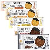 Pierre Biscuiterie French Butter Cookies Variety Pack (Pack of 5)
