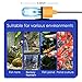 JAHEA Aquarium Clean Light，3W Mini Submersible Light with UV Test Card,Double Tube Aquarium Water Clean Green Clear Waterproof Clean Lamp for Pond,Swimming Pool
