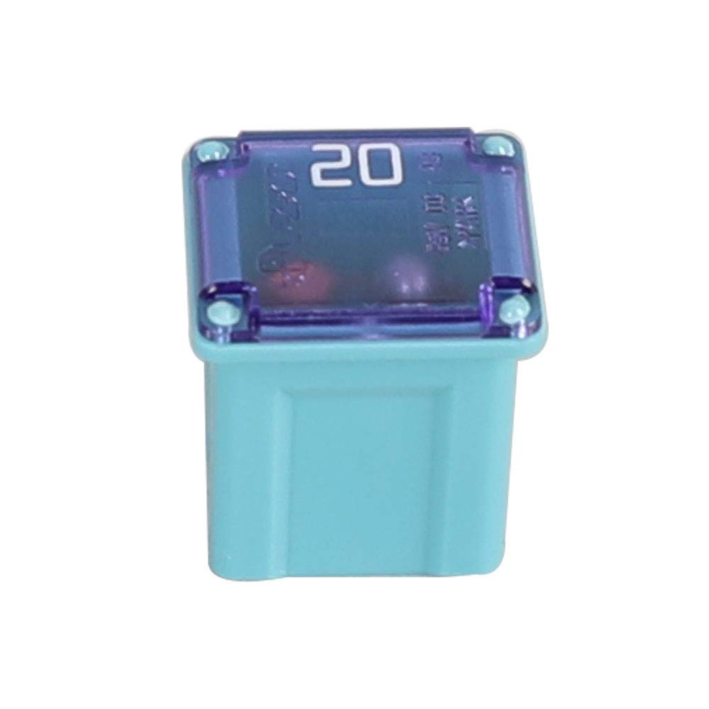 Jcase FMX Fuses Assortment 30 Flosser Low Profile Fuse Female Maxi Fuse Mini Automotive Box Shaped Fuses Kit 20 30 40 50 60 Amp