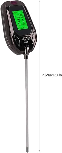 Miniatura 2 de TOPINCN 5 en 1 Probador de pH de luz de humedad del suelo Kits de herramientas de jardinería para cuidado de plantas Probador de suelo Luz de