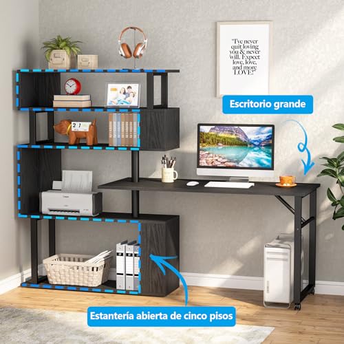 Oficina, Home escritorio negro Marca STAR BURN (3)