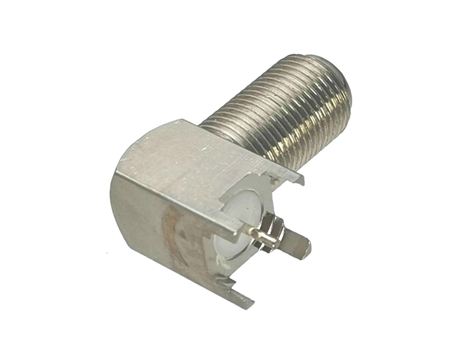 Connettore coassiale RF femmina F TV Jack ad angolo retto for montaggio su PCB