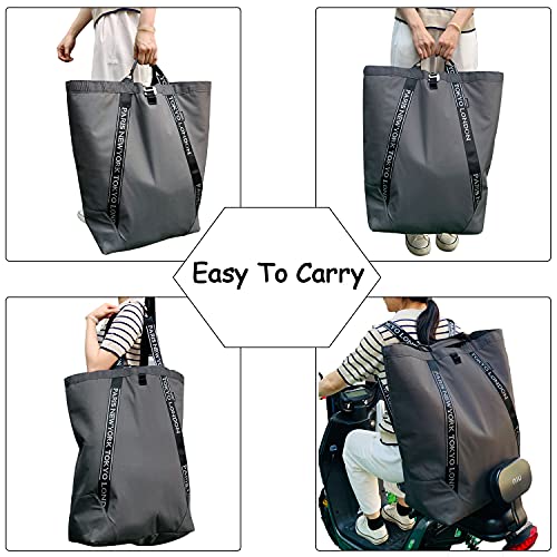 Basicpower Large Laundry Bag Backpack Collapsible Laundry Hamper With Drawstring Closure Lid #TOP3