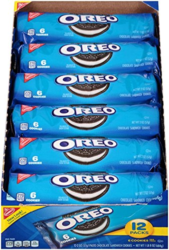 Oreo Chocolate Single Serve Sandwich Cookies Snack Packs, 12 Count #TOP1