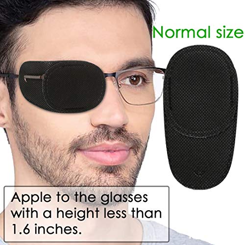 Veejion Eye Patches For Adults Kids 12 Piece Eye Patch For Glasses Treat Lazy Eye Amblyopia Strabismus For Left Or Right Eyes (Black) #TOP1