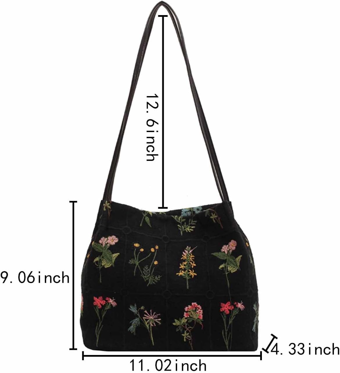 Y2k キャンバストートバッグ フラワープリント トートバッグ 女性用 かわいい布バッグ 美的 ビーチ ショルダーバッグ ワークバッ