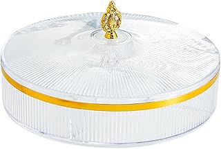 Serving Tray Fruit Tray Candy Box Home Use with Lid Fruit Tray Snacks Tray Dried Fruit Box Nut Storage Box Cheese Tray