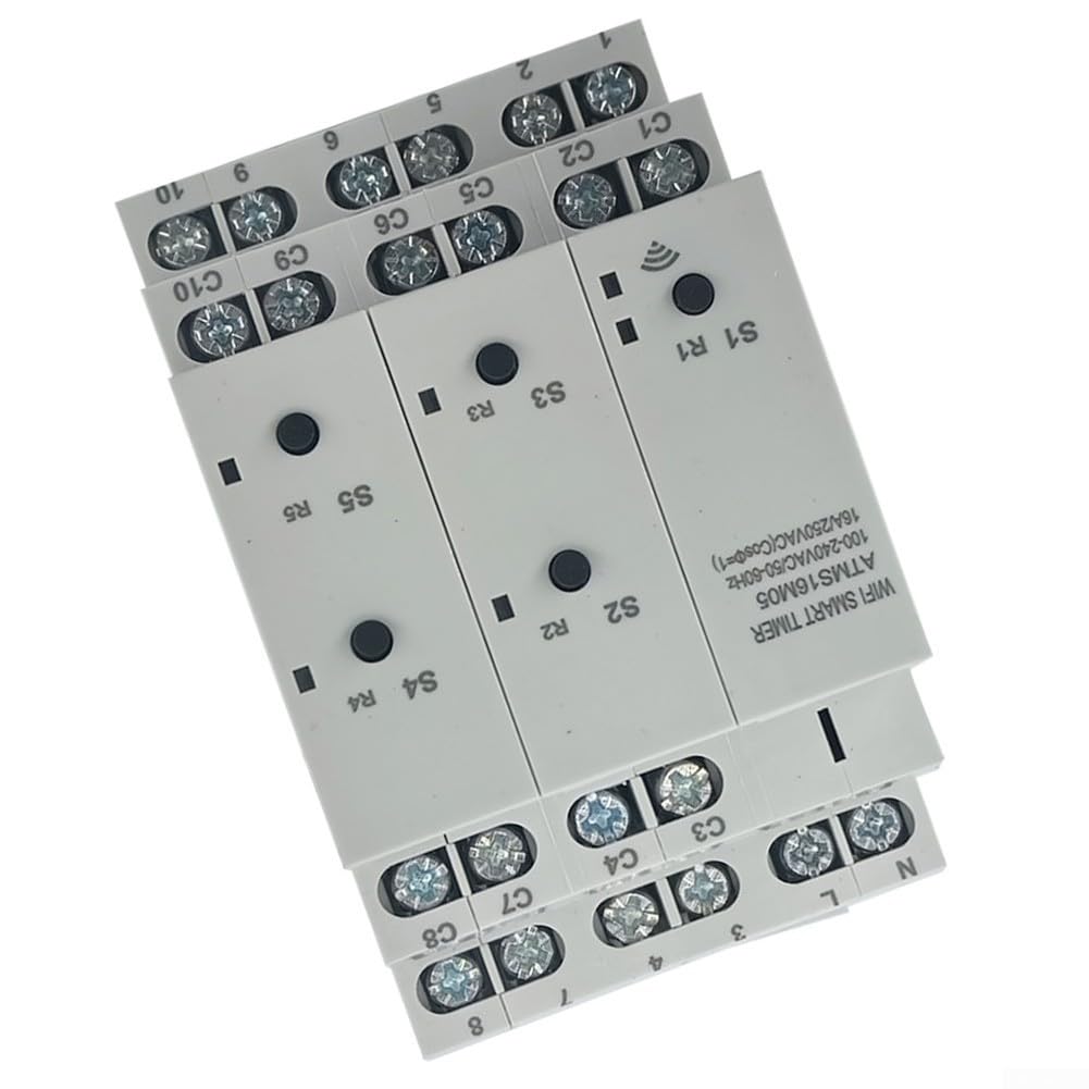 Minuterie Volets Roulants WiFi 5 Canaux 16A pour tuya Minuterie