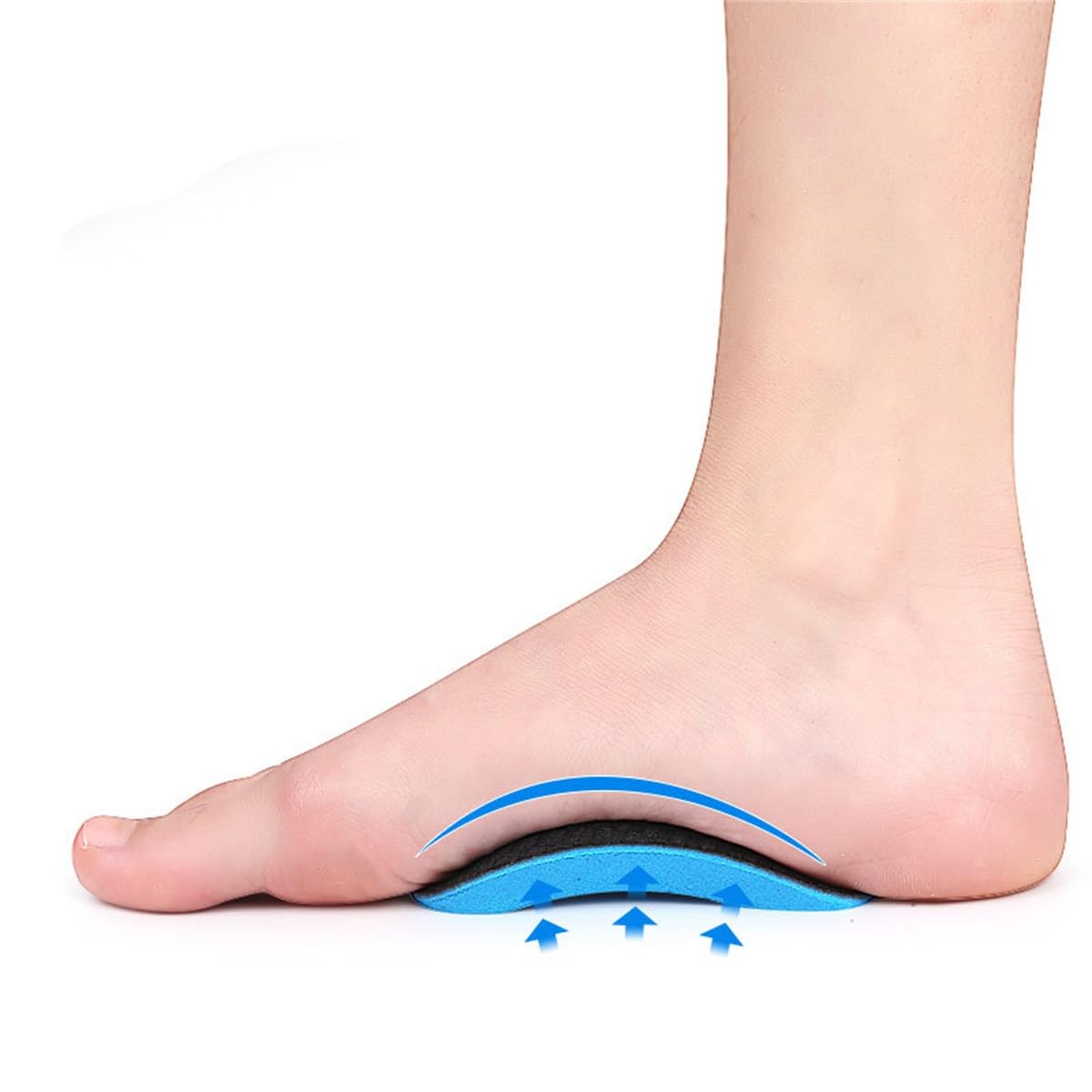 Semelles Orthopédiques Pieds Plats Support Soutien Voûte Plantaire Pour Pieds Plats Support Arch Fasciite Plantaire Douleur Au Talon Éperon (1 Paire)