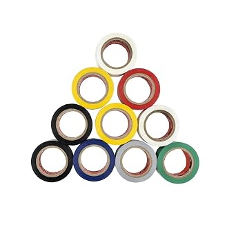 Orret Home 5 Adet Elektrik Bandı,Pvc Bant,10 Metre (Renkli)