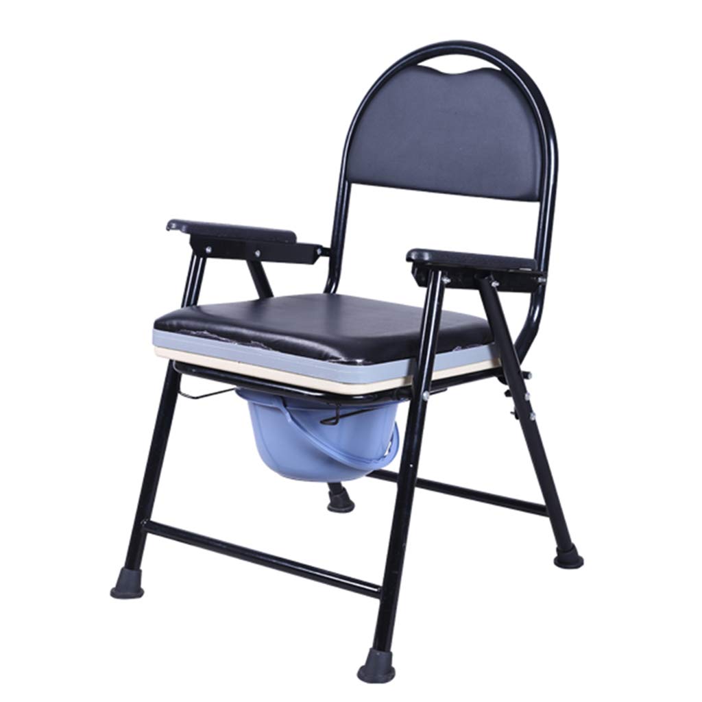 Buy Folding Elderly Potty Toilet Seat, Comfortable Cushion Commodes