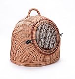 Wiklinowy Świat - Weidenkorb Transportbox, Katzentransportbox, Transporttasche für Katze Hund -...