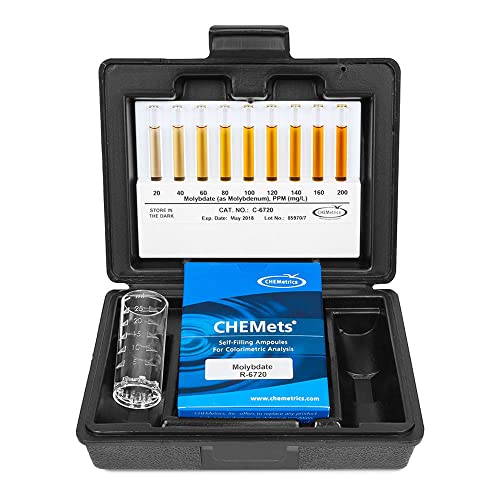 CHEMetrics K-6720 Molybdate CHEMets Kit, Range: 20-200 ppm