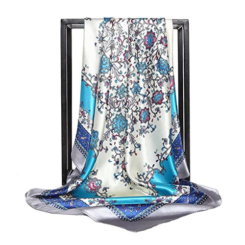 FAIRYGATE Damen Schal Leichte Frauen Stilvolle Wraps Halstuch Glatte HochwertigeMode Elegante Schals Sonnencreme Outdoor Walking Strand Büro Schöne Farben 90 * 90 cm 74014