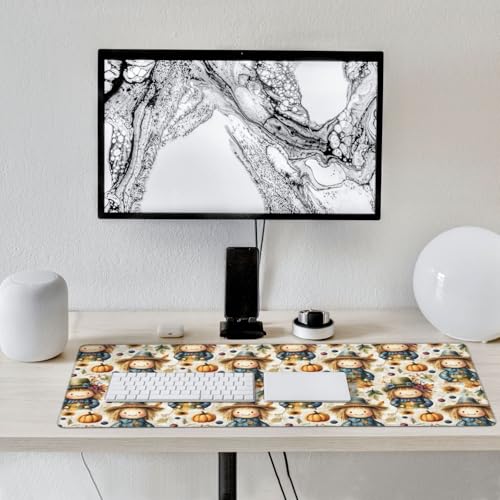 Grand tapis de souris de jeu antidérapant résout le manque d'espace pour clavier PC et souris de bureau - 6