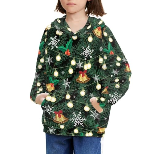 GLUDEAR Boys Girls Ugly Christmas 3D Print Pullover Hoodies Xmas Santa Claus Hooded Sweatshirts3