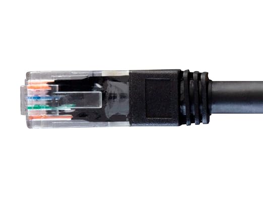 Cable de Red Cat6 Exterior Monoprice 5 Pies Negro UTP 550MHz miniatura 4