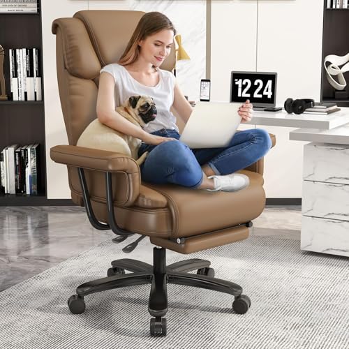 GYI Criss Cross Chair with Wheels, 160°Big and Tall Reclining