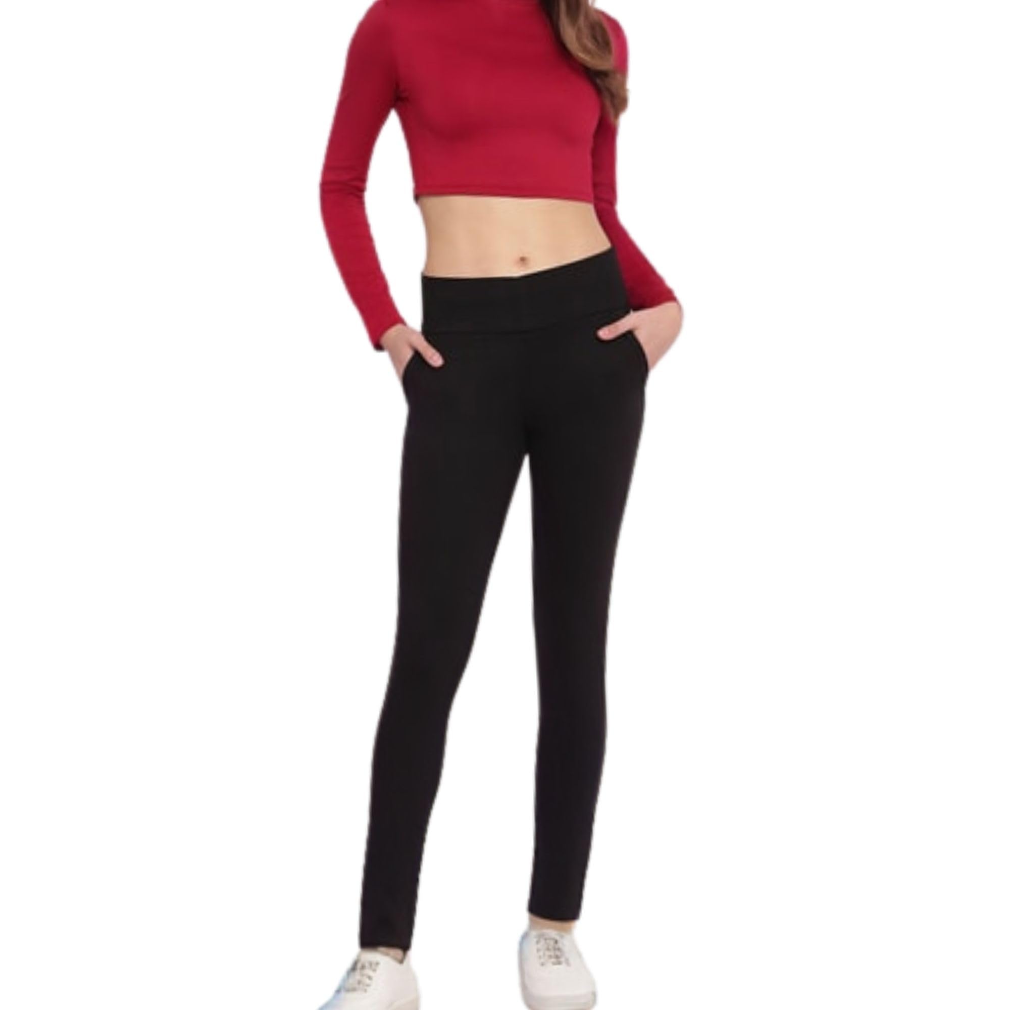 Women's & Girls Gym Pant Leggings with Side Pockets/Stretchable Tights/Fitness Yoga Pants/Workout Pants-picture-47