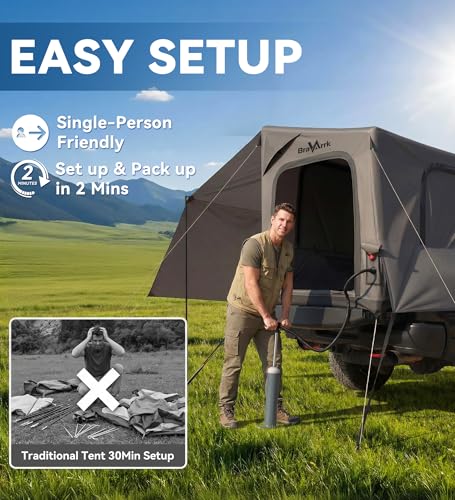 BravArrk Inflatable Truck Bed Tent