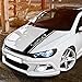 OPisuda Accessoires de décalque de Vinyle d'autocollant décoratif d'autocollant de Rayure de Capot de Voiture, pour Volkswagen Scirocco