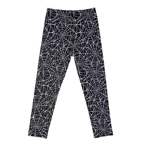 MNSWR Jogginghose Set Halloween-Mode-Leggings, weich, bequem, für Kinder im von 3 bis 12 Jahren, knöchellange, Bedruckte Leggings Winterhose (Black, 11-12 Years)