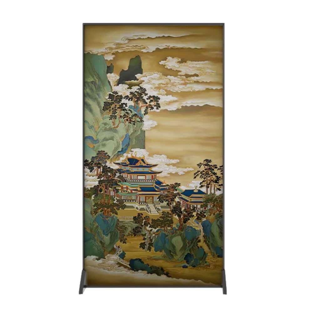 Privacy Screen Screen Partition Decoration Living Room Tea Entrance Office Privacy Retro Sandstone Seat Room Divider