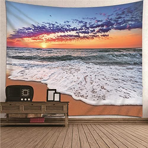 Tenture murale vagues et plage Isdreem pour créer une ambiance estivale et relaxante