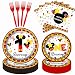XXDecor 80 Pcs Red Cartoon 1st Birthday Party Plates - Boys One Birthday Dessert Plates Napkins Forks Tableware Kit for Boys 1st Bday Party Decorations Supplies (20 Guests)