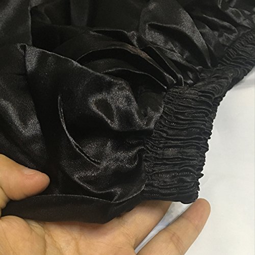 Backgarden Ladies 20 Yard Elegant Satin Long Full Skirt For Ballroom Belly Dance Performance Costume Dress Black #TOP2