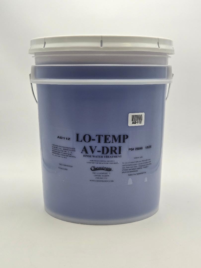 Lo-Temp AV-DRI Commercial Dishwasher Rinse Water Treatment, 5 Gallons