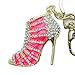 Produktbild Vektenxi High Heel Schuhe Schlüsselanhänger Strass Schuh Schlüsselanhänger CharmHandbag Schlüsselanhänger Sehr praktisch