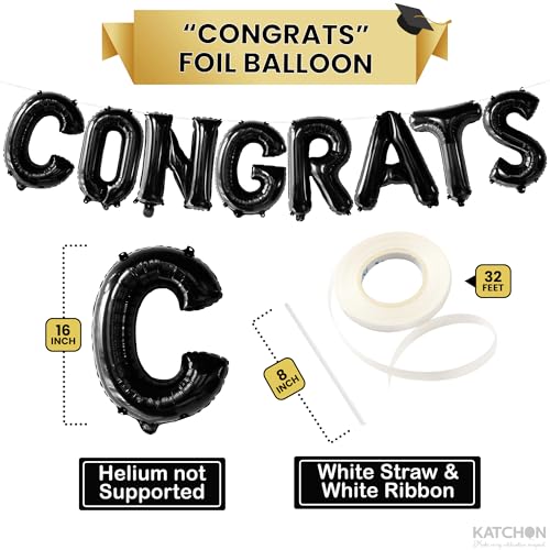 Image of KatchOn Mastered It Banner and Congrats Balloons - 10 Feet | Masters Graduation Decorations 2026 | Congrats Grad Balloons, Mastered It Balloon | Masters Degree Graduation Decorations
