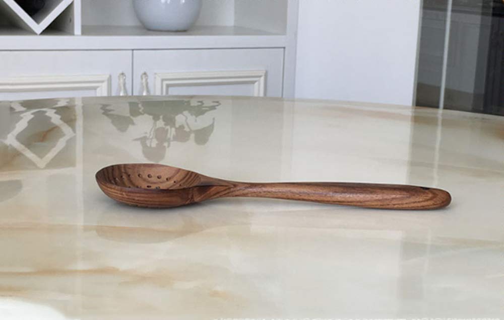 Cuchara de Madera Maciza sin Pintar Cuchara de Madera Herida No es la Olla Cuchara de Madera Especial Cuchara de Madera Cuchara de Madera de Acacia Cuchara