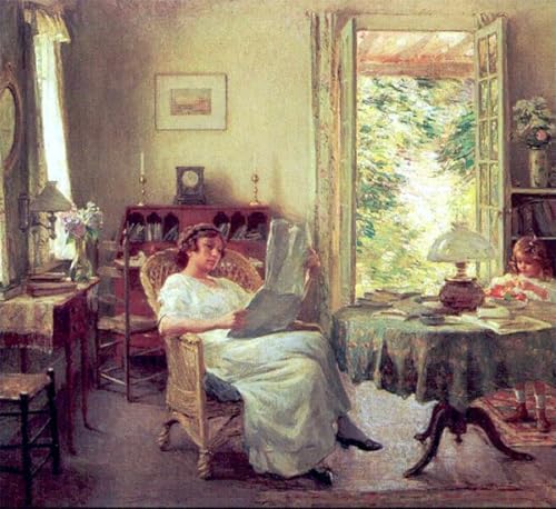 Tableau l'été à Hadlyme Willard Leroy Metcalf pour une décoration pleine de nostalgie