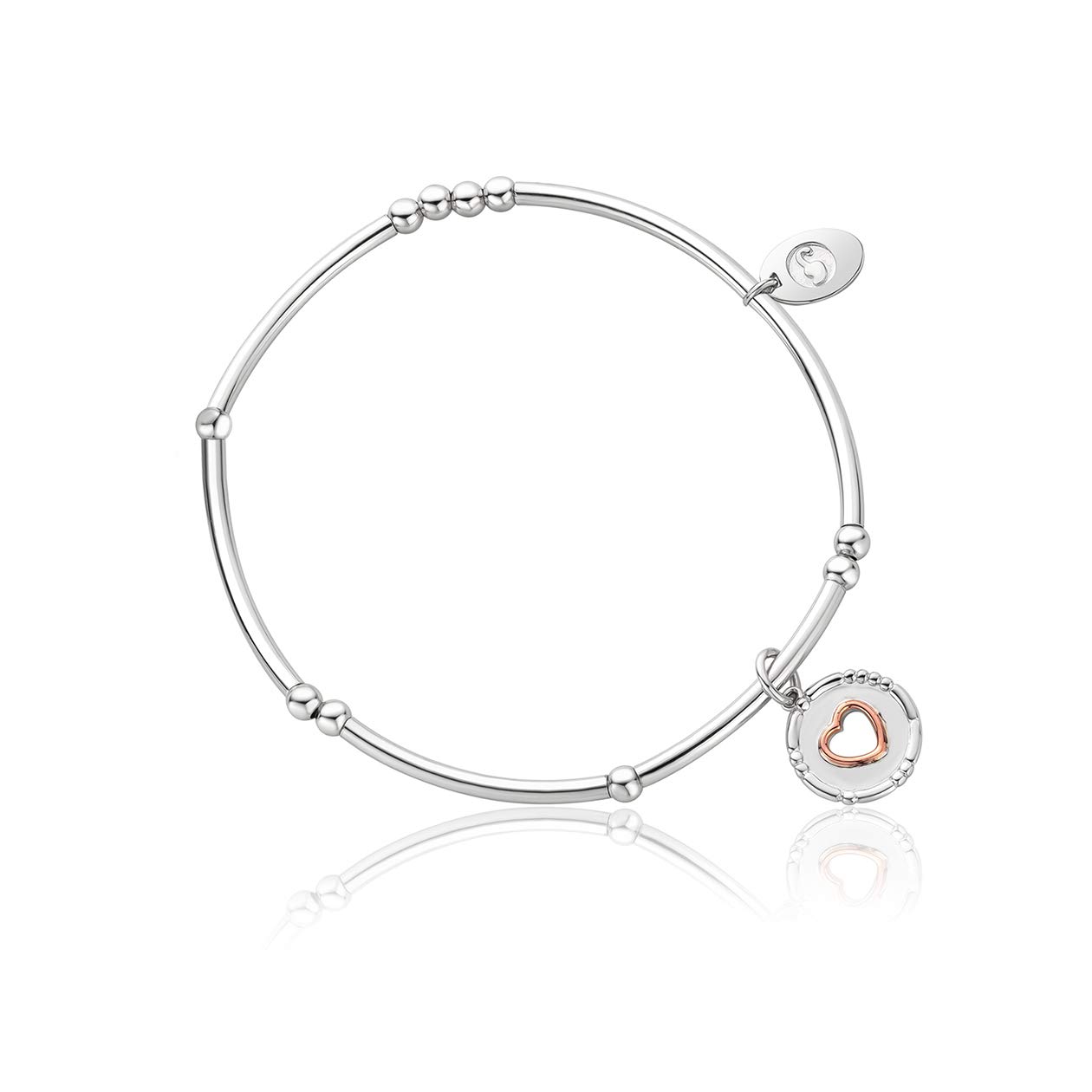 Cariad Morse Code Affinity Bead Bracelet 16-16.5cm