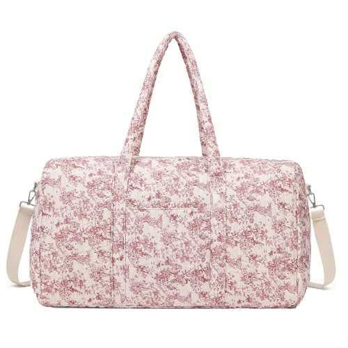 GSenhui Bolsa de lona acolchada para mujer, bonita bolsa de hospital para bebé, bolsa de lona floral, L-rosa floral, Contemporáneo GSenhui Bolsa de lona acolchada para mujer, bonita bolsa de hospital para bebé, bolsa de lona floral, L-rosa floral, Contemporáneo