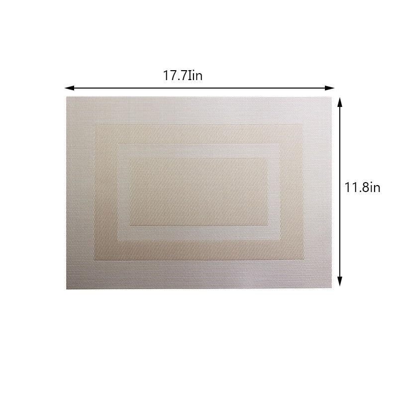 Sets de table encadrés et dessous de verre tissés pour décorer votre salle à manger