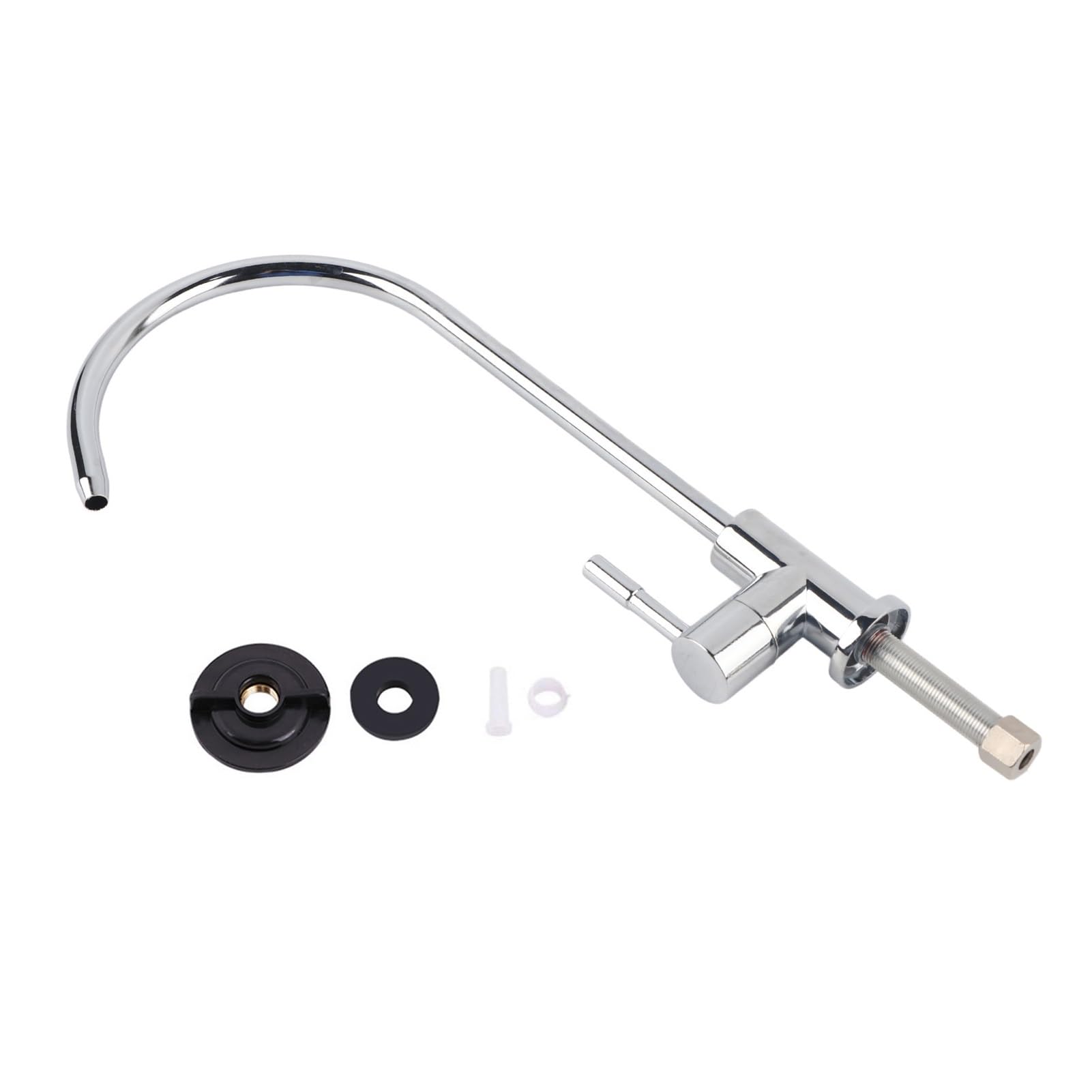 BNGDFDGH 1/4'' Zinc Alloy Kitchen Sink Faucet Tap Chrome Reverse Osmosis RO Drinking Water Filter