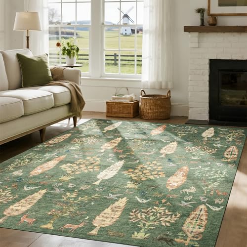 Srugn Washable Rugs 8x10 Area Rugs for Living Room,Bedroom,Dining Room-