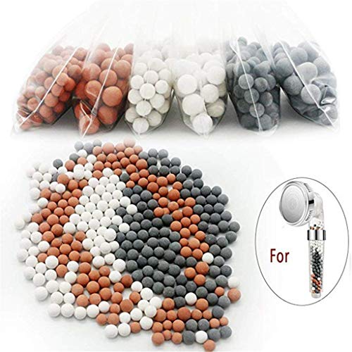 Shower Filter Refill Kit Replacement Ionic Mineral Balls, Negative Ion Mineral Stones to