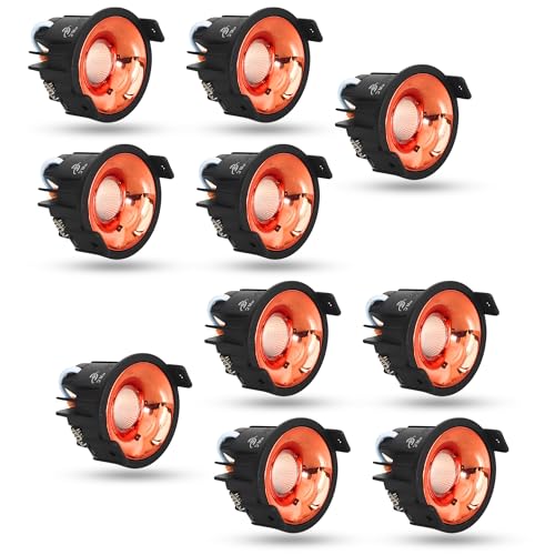 Image of D'Mak 7W Black Body LED COB Spot Light with Rose Gold Reflector (White, 10)
