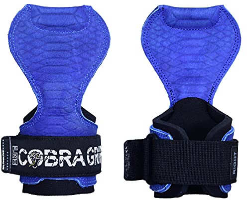 Image of Cobra Grips Weight Lifting Gloves with Adjustable Neoprene Padded Wrist Wraps - Heavy Duty Alternative to Power Lifting Hooks for Deadlifts