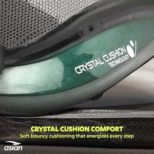 Image of ASIAN Men POWERPLAY-06 Running and Casual wear Running Shoes with Laces, Lightweight and Comfortable Shoes with Upper mesh Fabric and Crystal Cushion Technology for Men & Boys